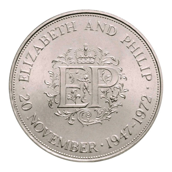 1972 United Kingdom Crown - Silver Wedding Anniversary - Uncirculated