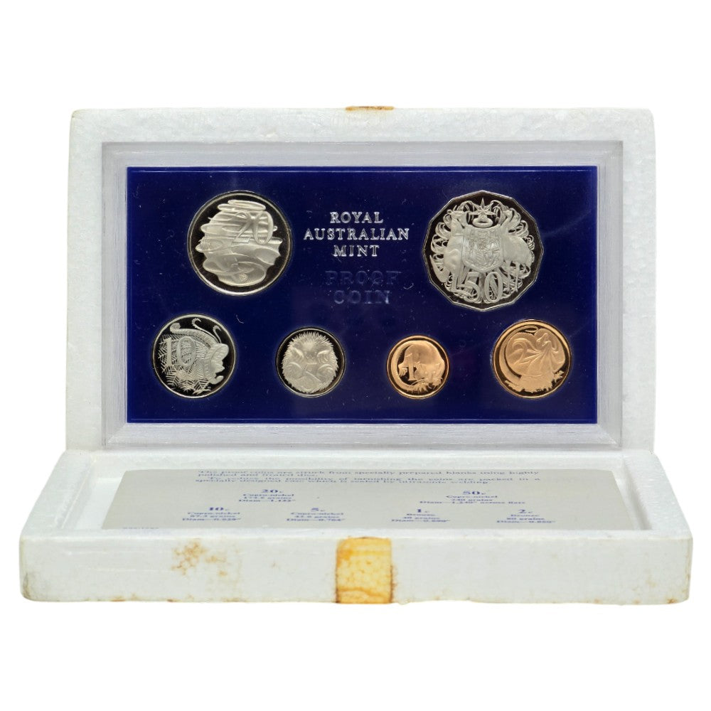 1973 Royal Australian Mint 6 Coin Proof Set *Toned*