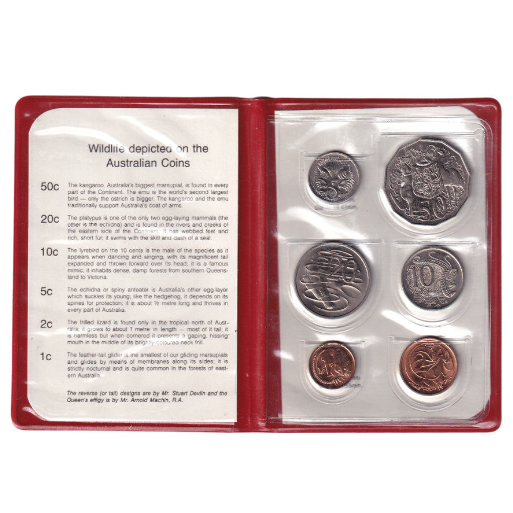 1980 Royal Australian Mint Uncirculated Set - Red Wallet