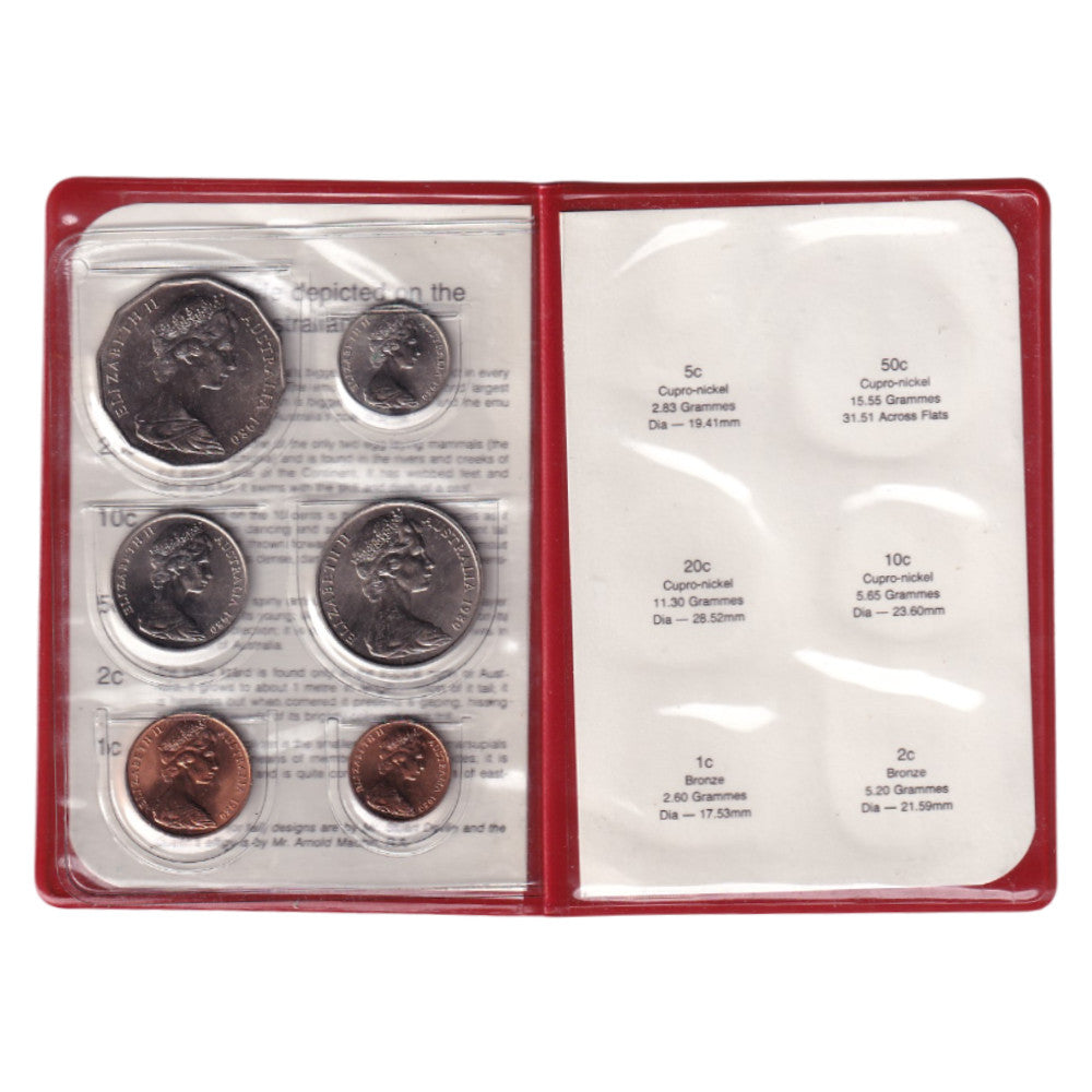 1980 Royal Australian Mint Uncirculated Set - Red Wallet
