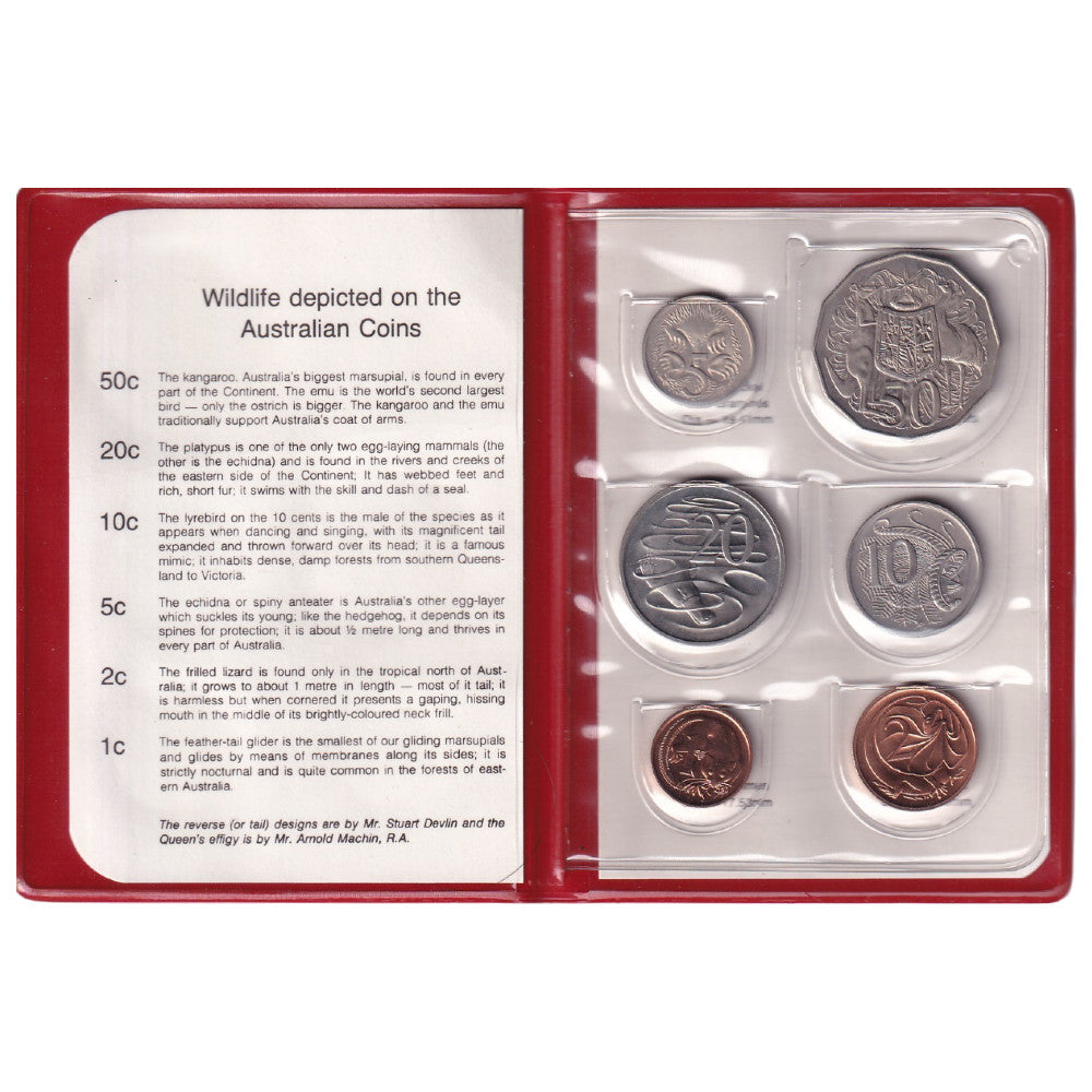 1981 Royal Australian Mint Uncirculated Set - Red Wallet