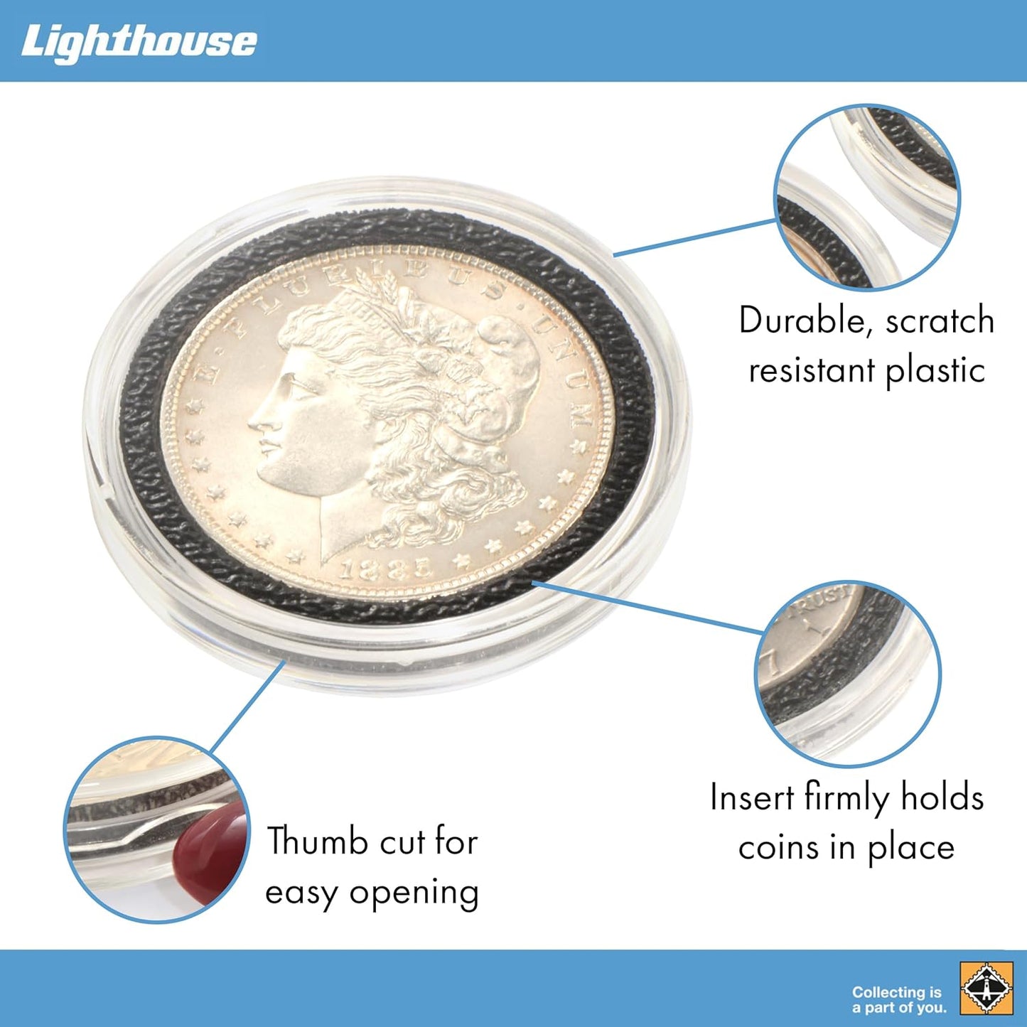 INTERCEPT ULTRA Coin Capsules - 38mm, pack of 10