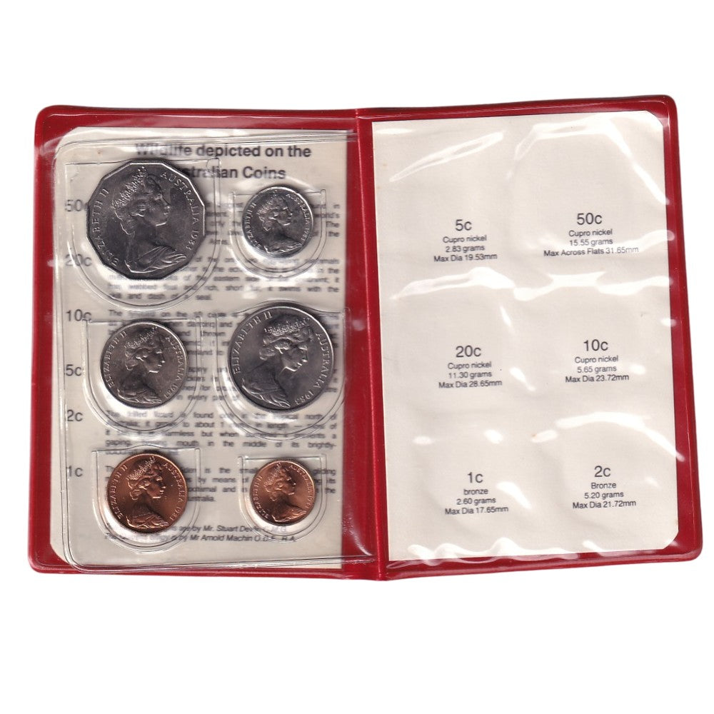 1983 Royal Australian Mint Uncirculated Set - Red Wallet