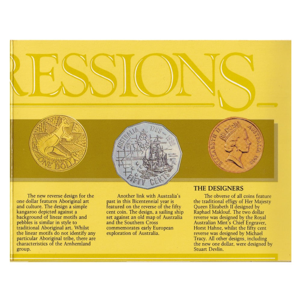 1988 Royal Australian Mint Uncirculated Coin Set - Australia's Bicentenary