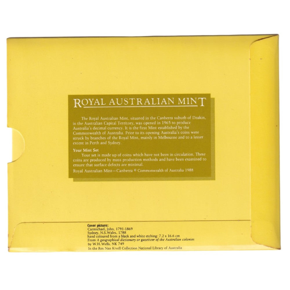1988 Royal Australian Mint Uncirculated Coin Set - Australia's Bicentenary