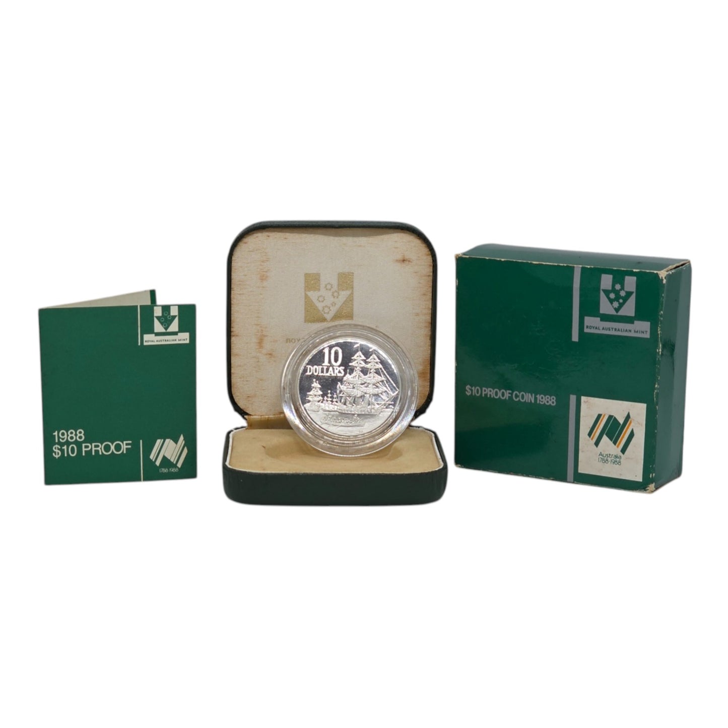 1988 $10 Coin - 1988 Bicentenary Silver Proof Coin in Case