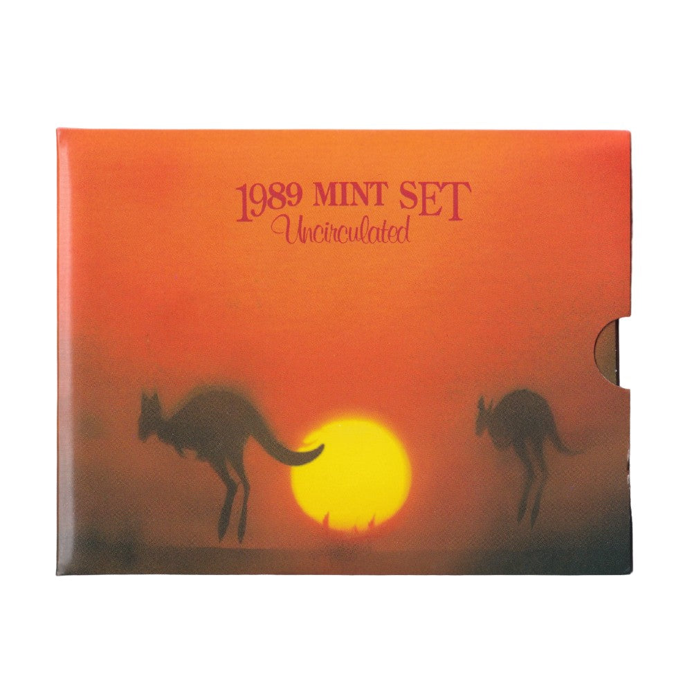 1989 Royal Australian Mint Uncirculated Coin Set - Kangaroo Sunset
