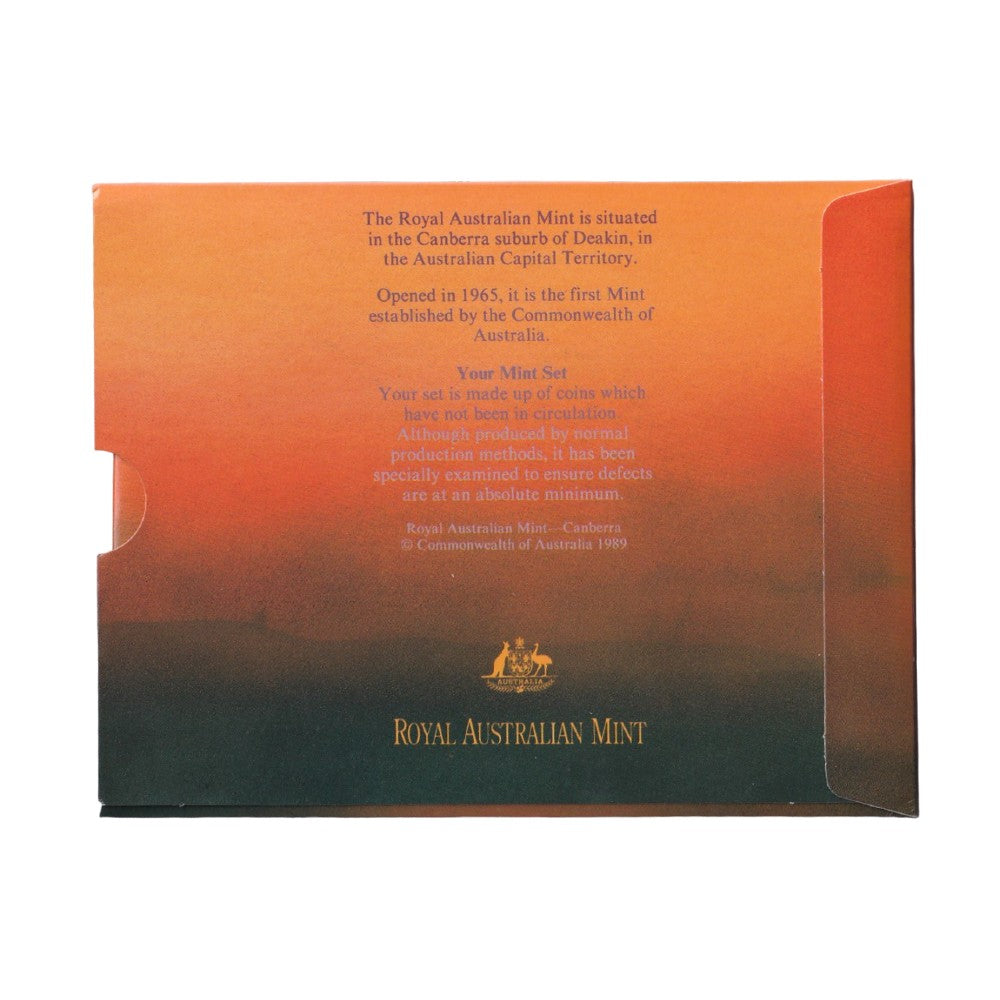1989 Royal Australian Mint Uncirculated Coin Set - Kangaroo Sunset