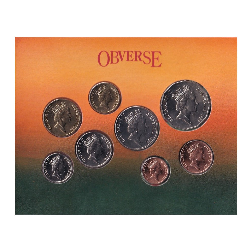 1989 Royal Australian Mint Uncirculated Coin Set - Kangaroo Sunset
