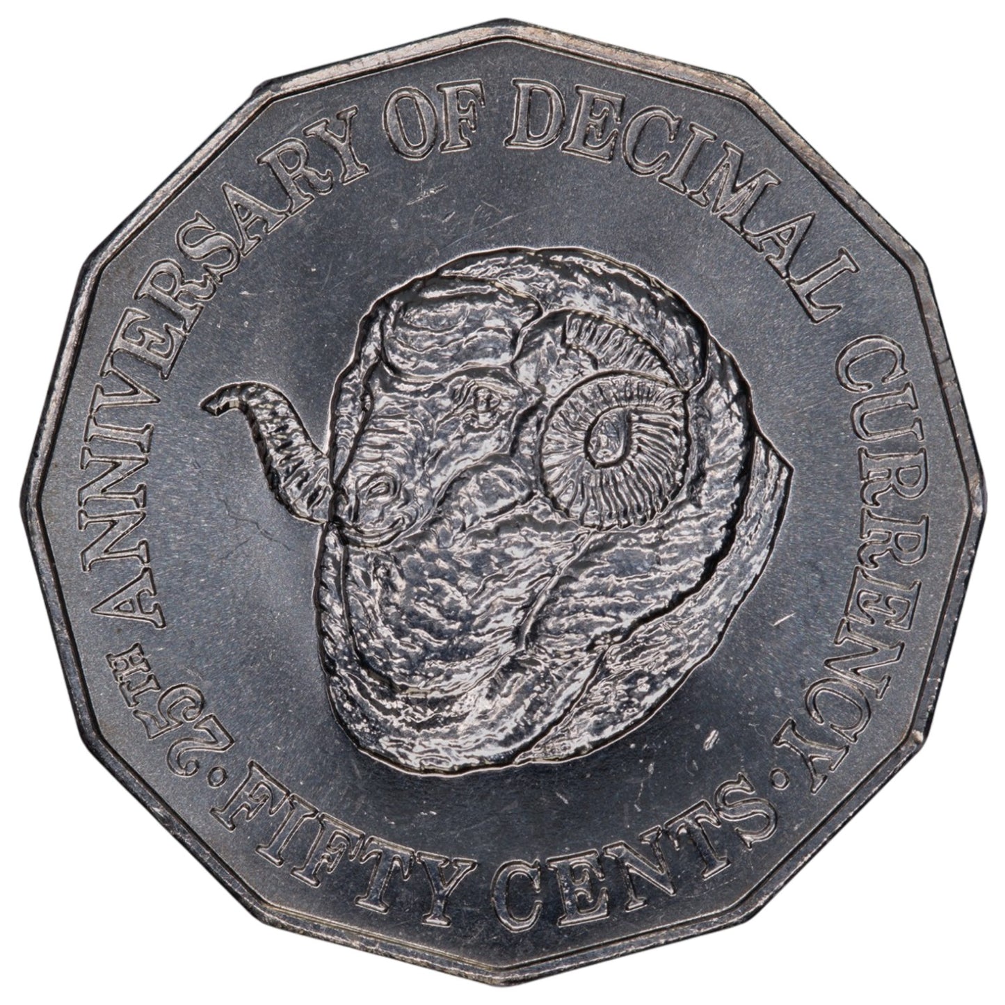 1991 50c Coin - 25th Anniversary Decimal Currency - Uncirculated