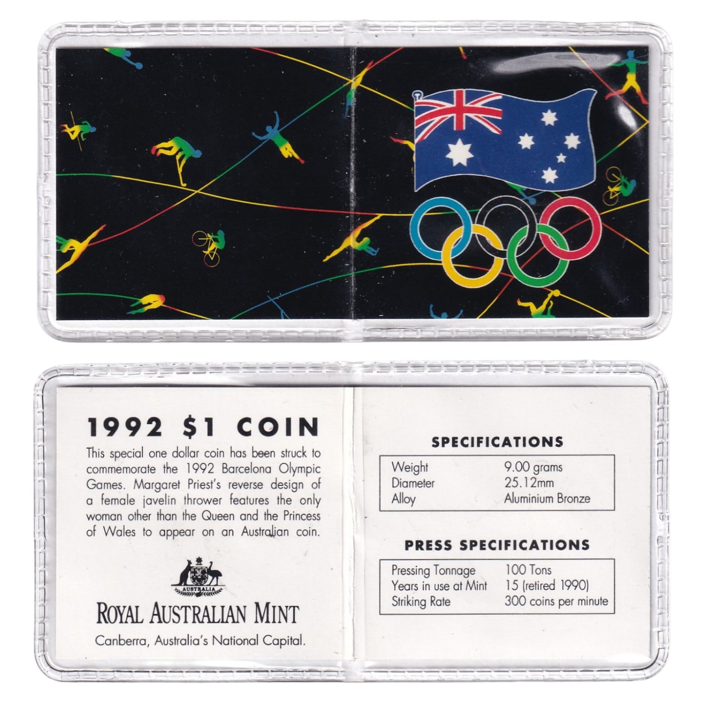 1992 $1 Coin - Barcelona Olympics