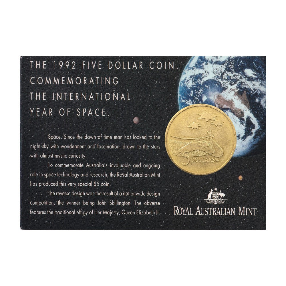 1992 $5 Coin - The International Year of Space