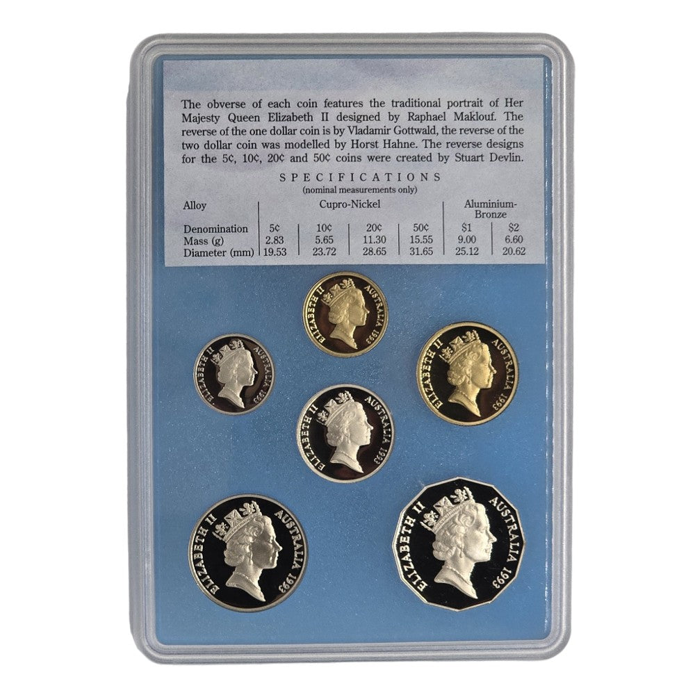 1993 Royal Australian Mint Proof Coin Set - Landcare Water is Life