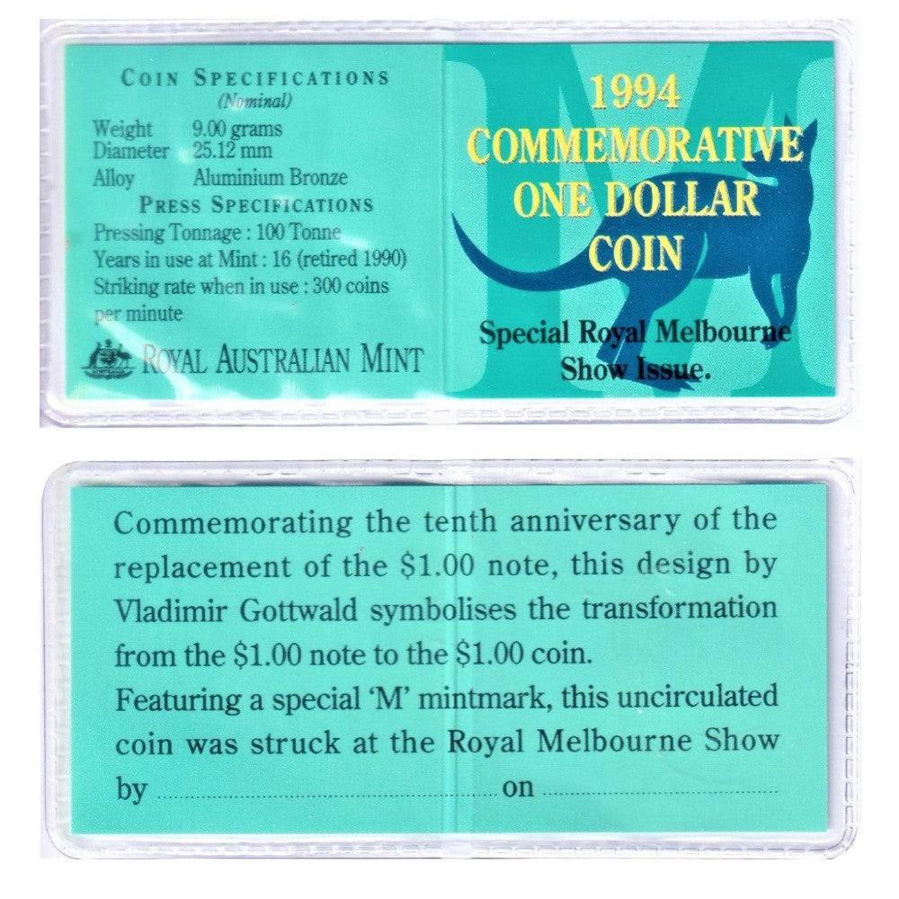 1994 $1 Coin - 10th Anniversary of the Dollar Coin/Dollar Decade