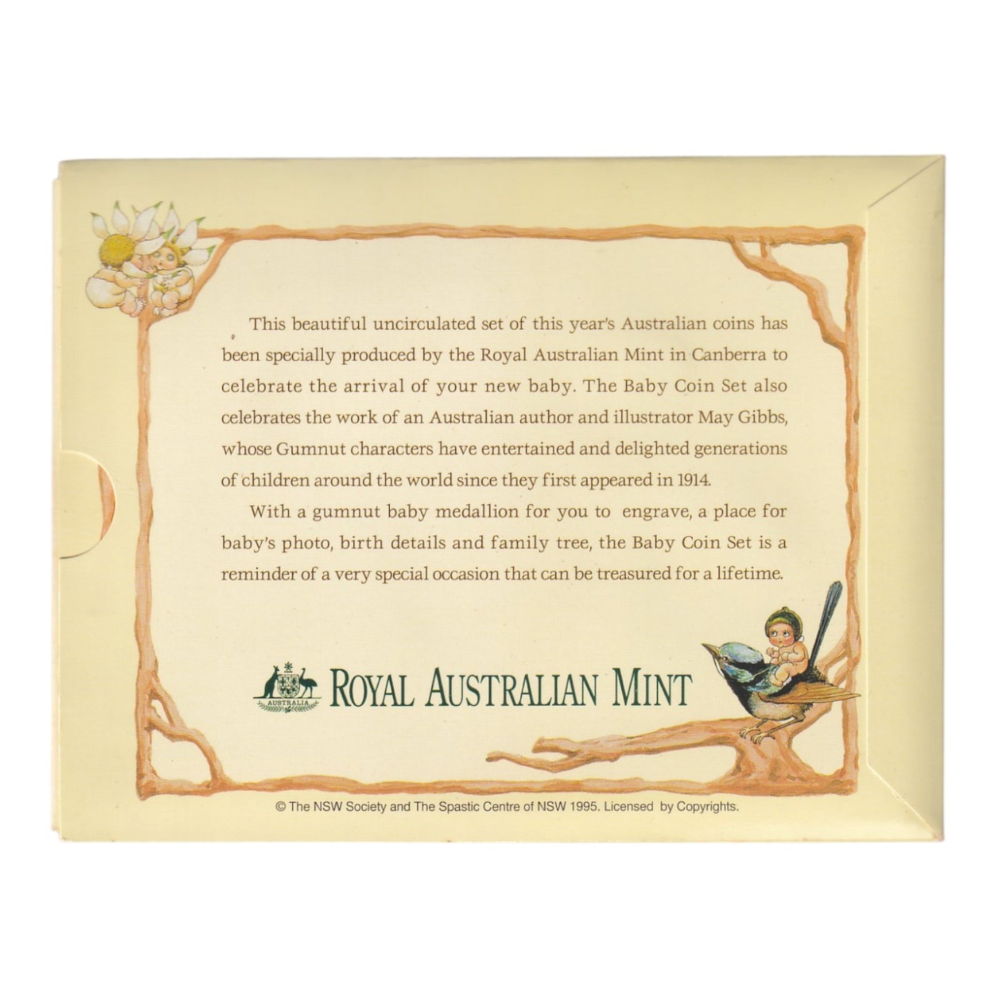 1995 Uncirculated Baby Mint Set - Gumnut Babies with Commemorative Medallion