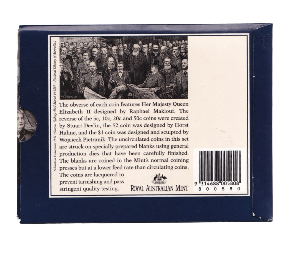 1996 Royal Australian Mint Uncirculated Set - Sir Henry Parkes