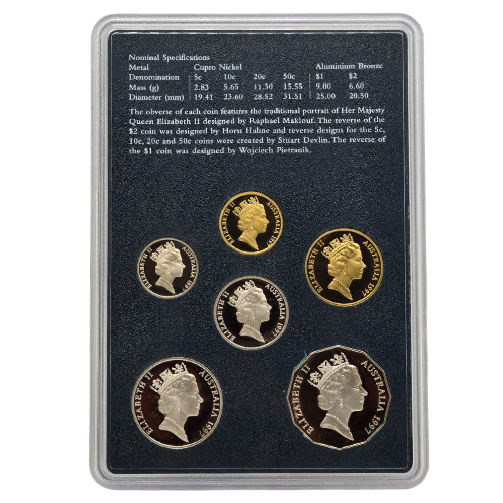1997 Royal Australian Mint Proof Coin Set - 100th anniversary of the birth Sir Charles Kingsford-Smith