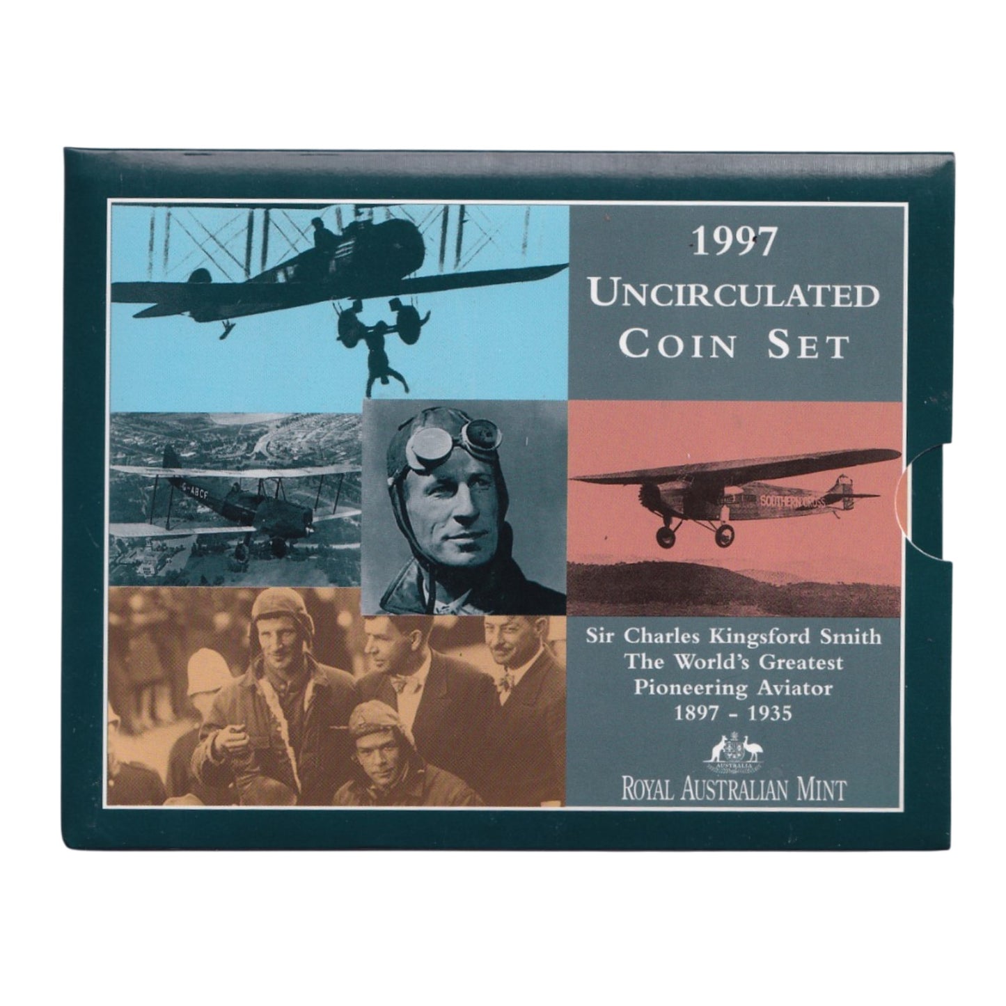 1997 Royal Australian Mint Uncirculated Coin Set - Centenary of the birth of Sir Charles Kingsford-Smith