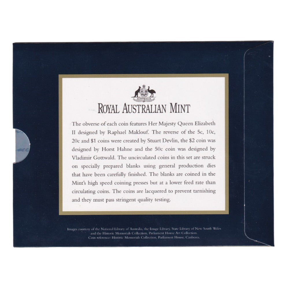 1998 Royal Australian Mint Uncirculated Coin Set - Bass & Flinders