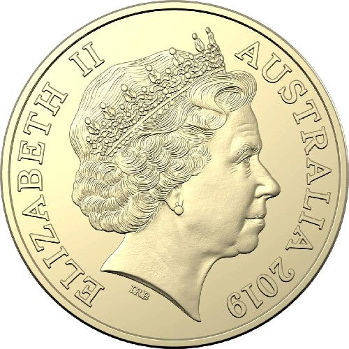 2019 $1 Coin - 'BICE' Mob of Roo's with Panda Privy Mark - Beijing International Coin Exposition