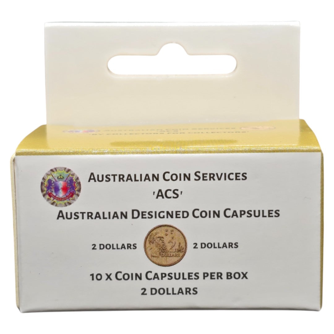 Australian Coin Capsules 10pk - $2 Coin