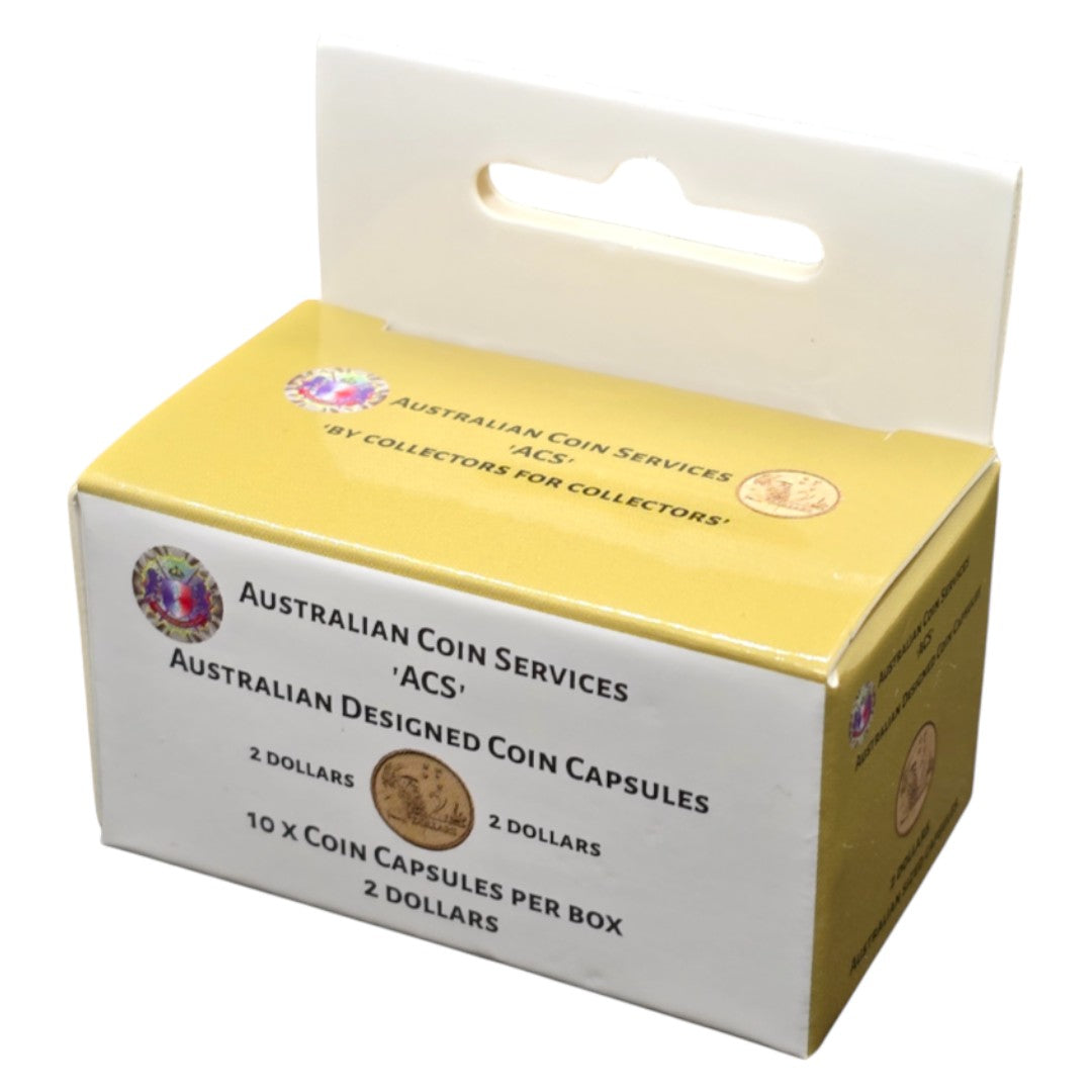 Australian Coin Capsules 10pk - $2 Coin