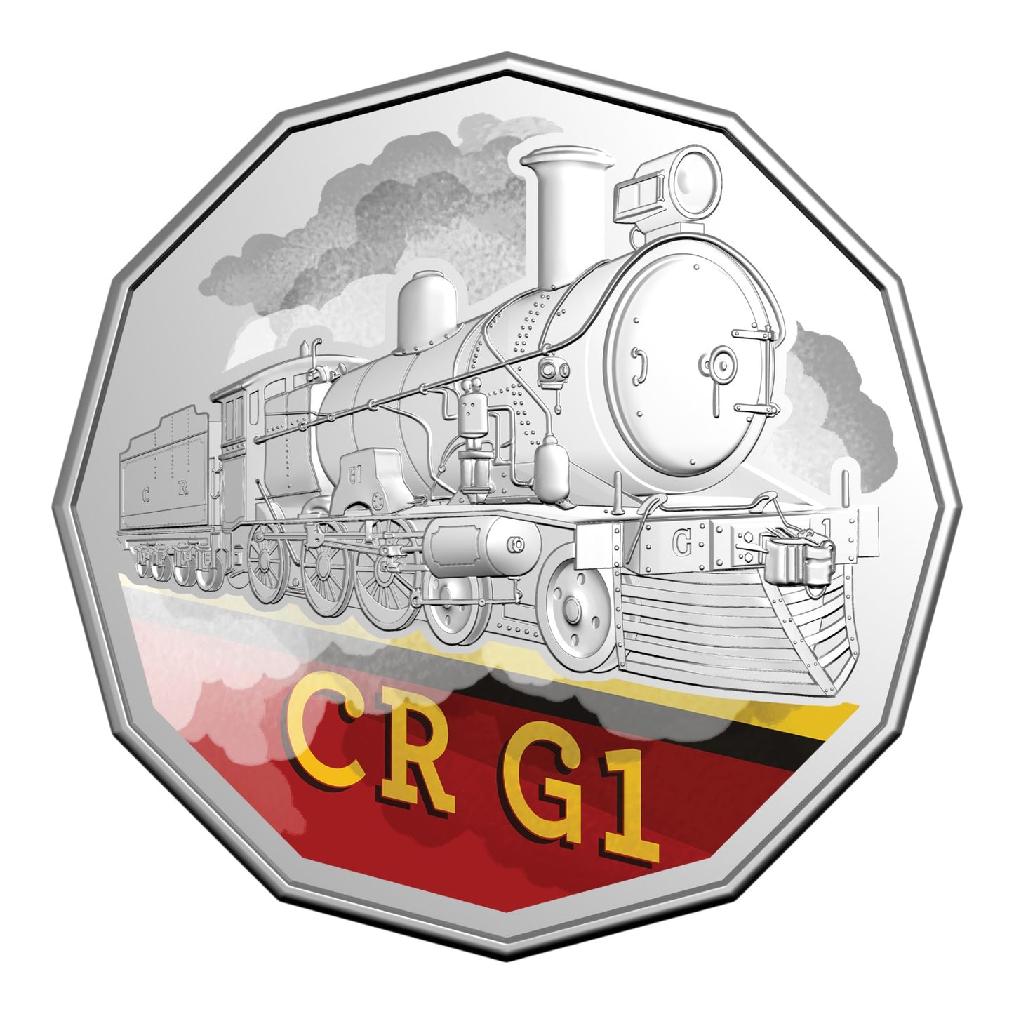 2025 50c Coloured Uncirculated Seven-Coin Collection - Steam Giants