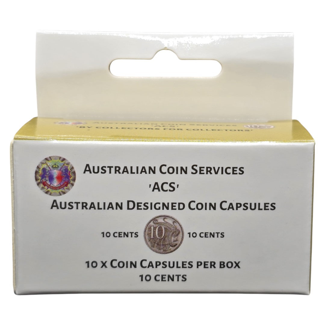 Australian Coin Capsules 10pk - 10c Coin