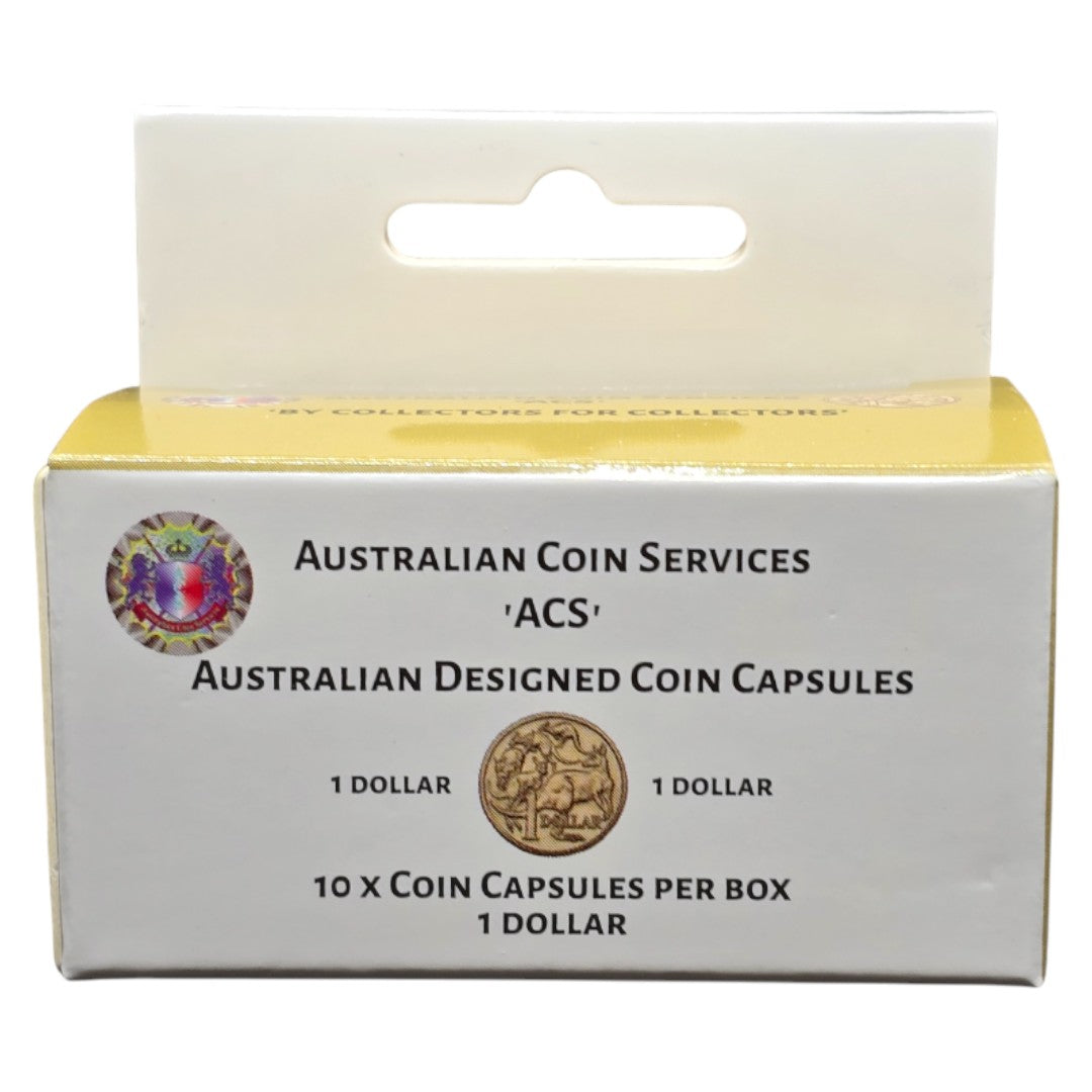 Australian Coin Capsules 10pk - $1 Coin