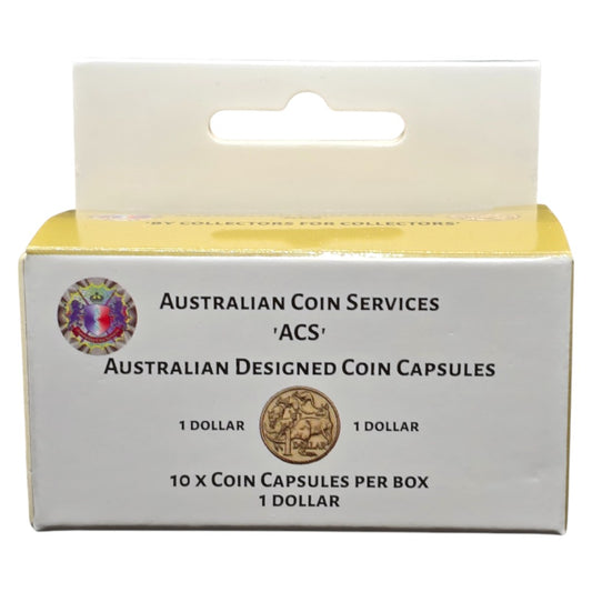 Australian Coin Capsules 10pk - $1 Coin