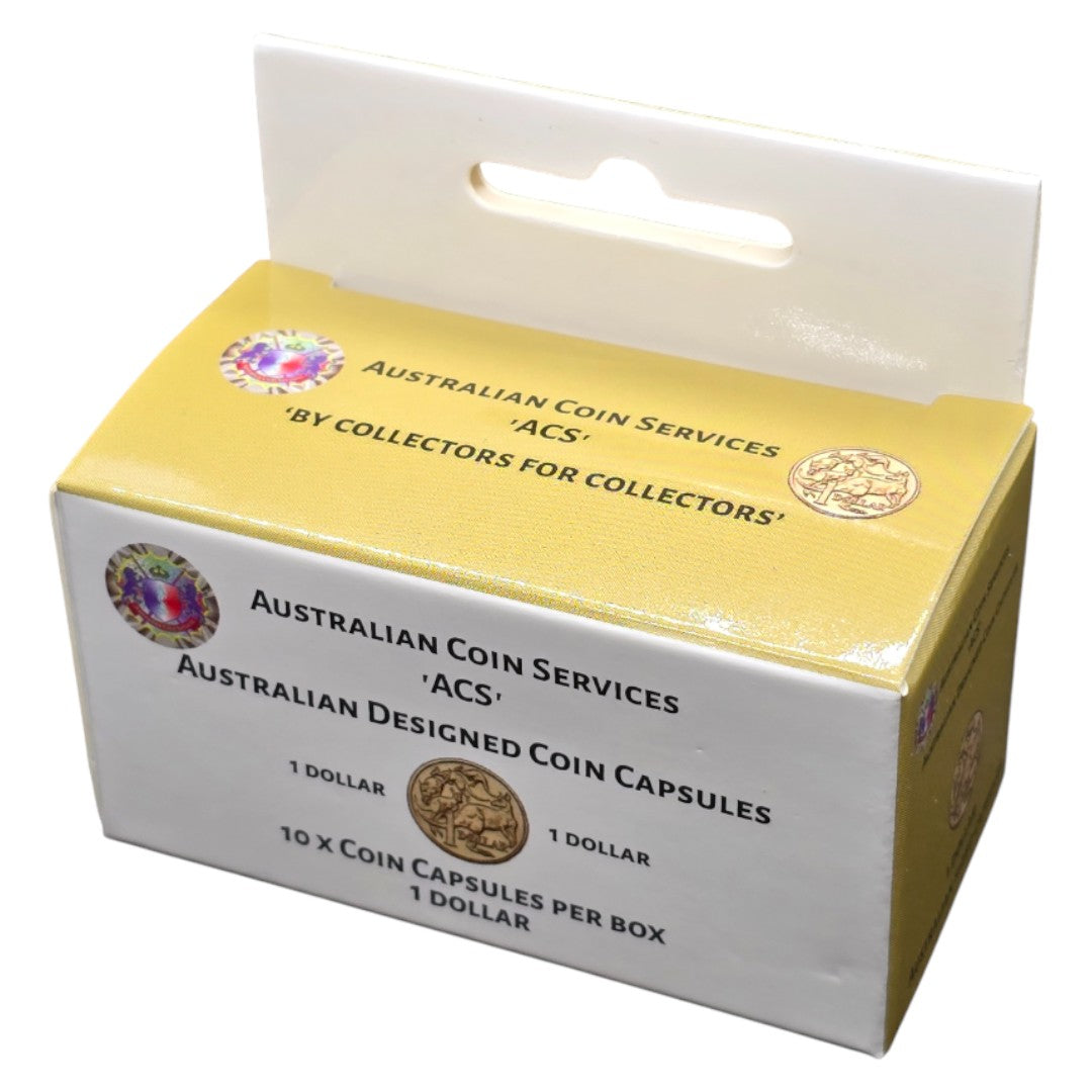 Australian Coin Capsules 10pk - $1 Coin
