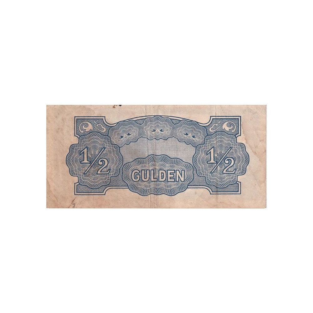 1942 Netherlands Indies (Dutch East Indies) Banknote - Japanese Occupation - ½ Gulden - p122a