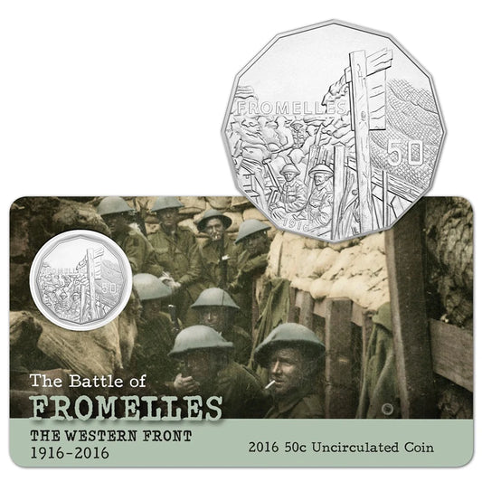 2016 Australian 50c Coin - The Battle of Fromelles