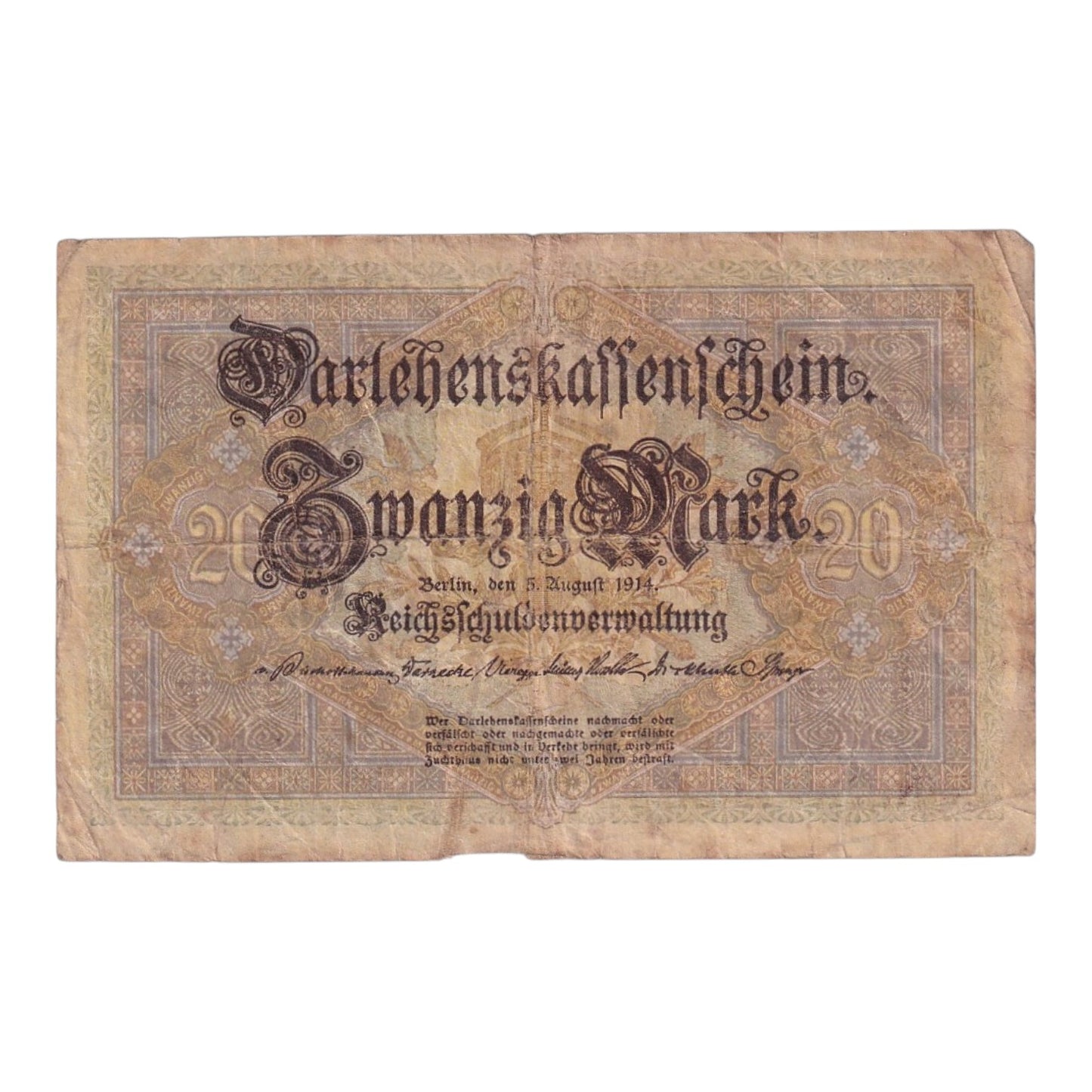1914 Germany - p48b - 20 Mark
