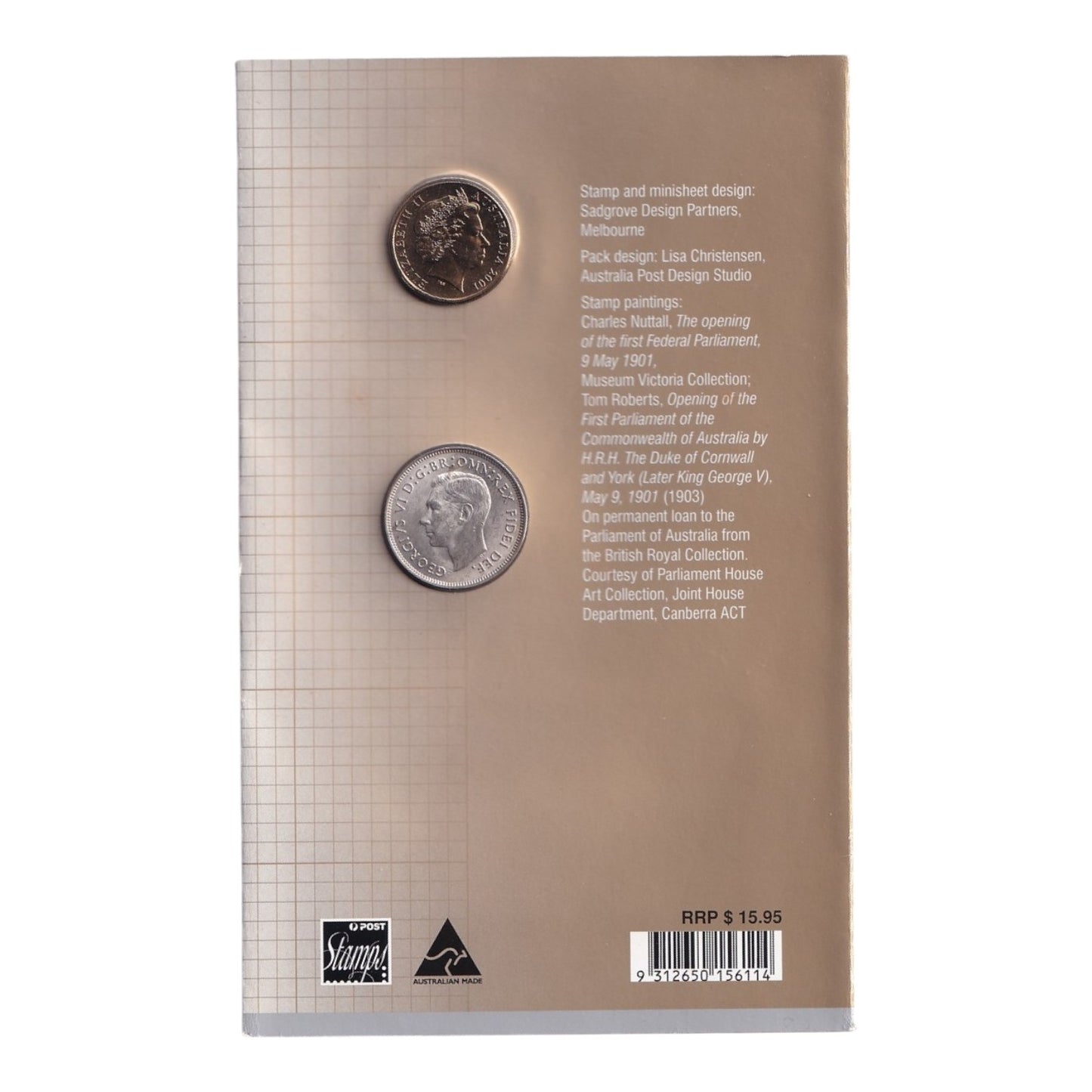 Australia Post - Federal Parliament 1901-2001 - Coin and Stamp pack