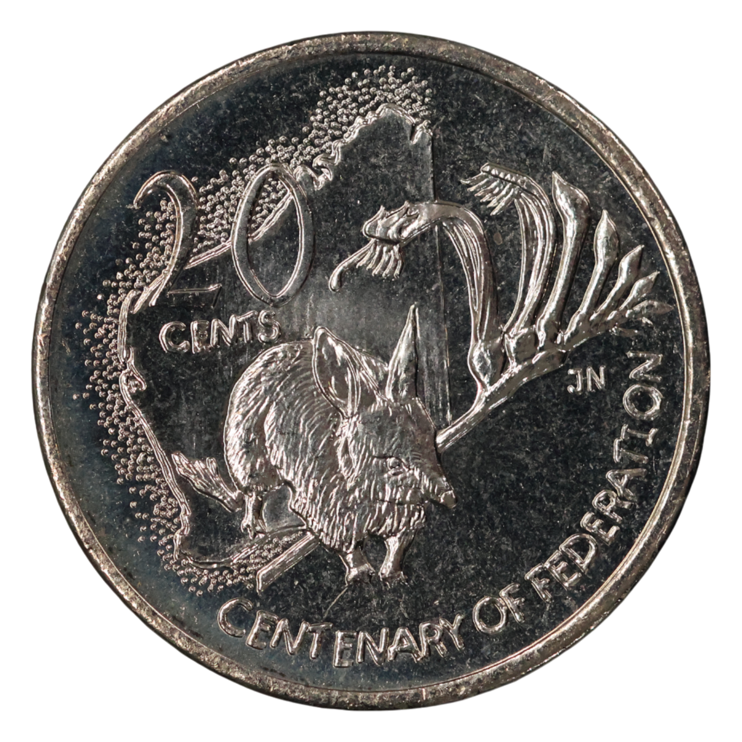 2001 20c Coin - Centenary of Federation - Western Australia - Uncirculated