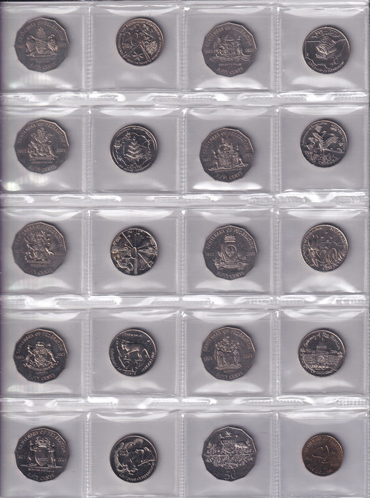 2001 Centenary of Federation 20 Coin Set - About Uncirculated to Uncirculated Grade - Set #1