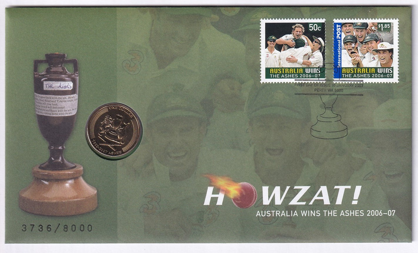 2007 PNC - HOWZAT! Australia Wins the Ashes 2006-07 - #3,736 of 8,000