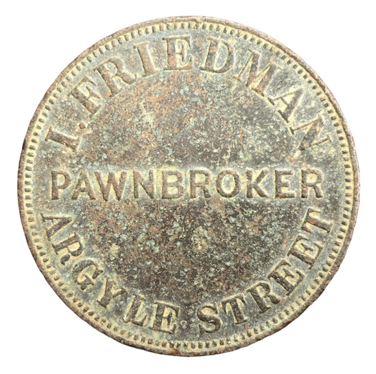 1857 Isaac Friedman - Pawnbroker - Penny