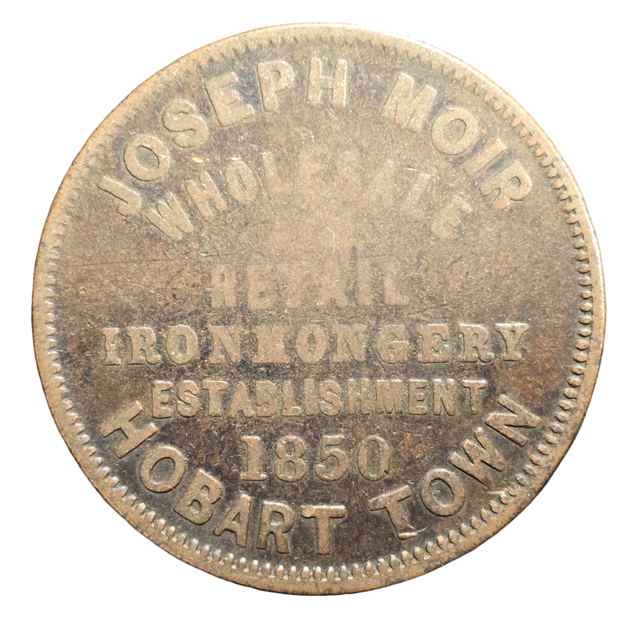 1850 Joseph Moir - Economy House - Penny