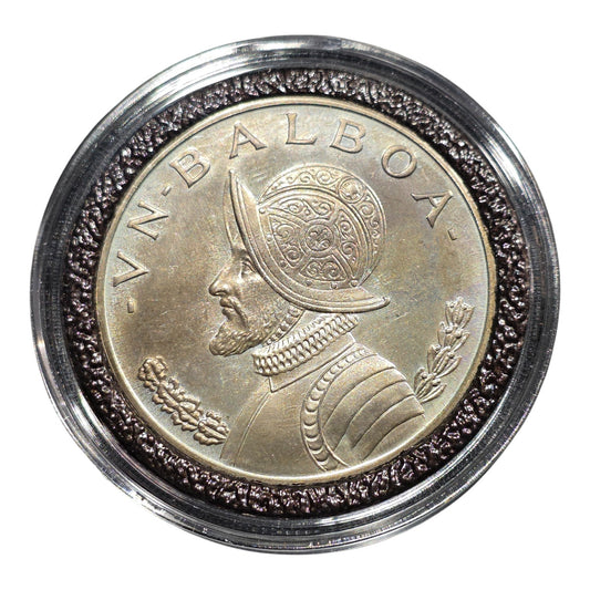 1970 Panama - 1 Balboa Silver Coin - Vasco Núñez de Balboa