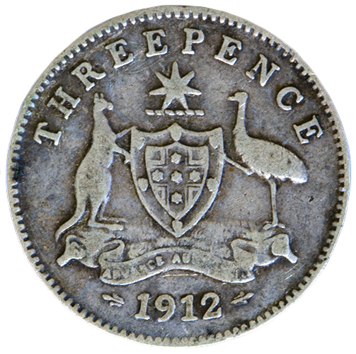 1912 Australian Threepence