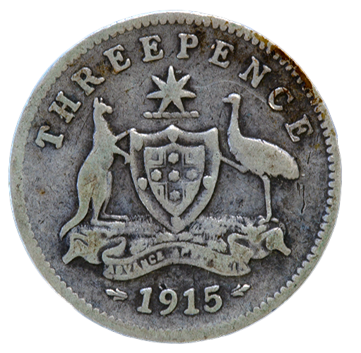 1915 Australian Threepence - Good