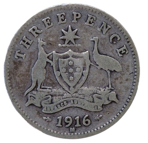 1916 Australian Threepence