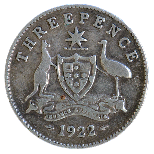 1922 Australian Threepence