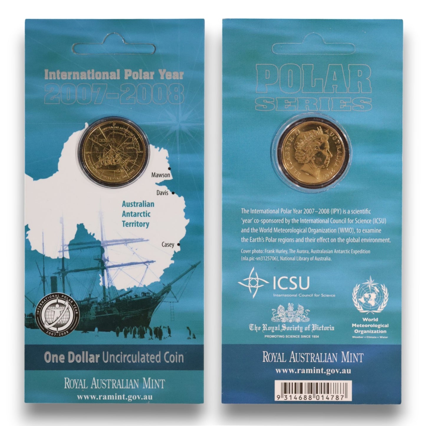 2007 $1 Coin - International Polar Year 2007 - 2008