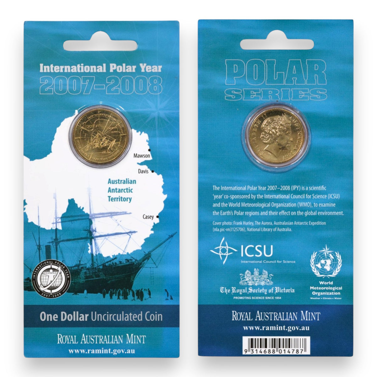2007 $1 Coin - International Polar Year 2007 - 2008