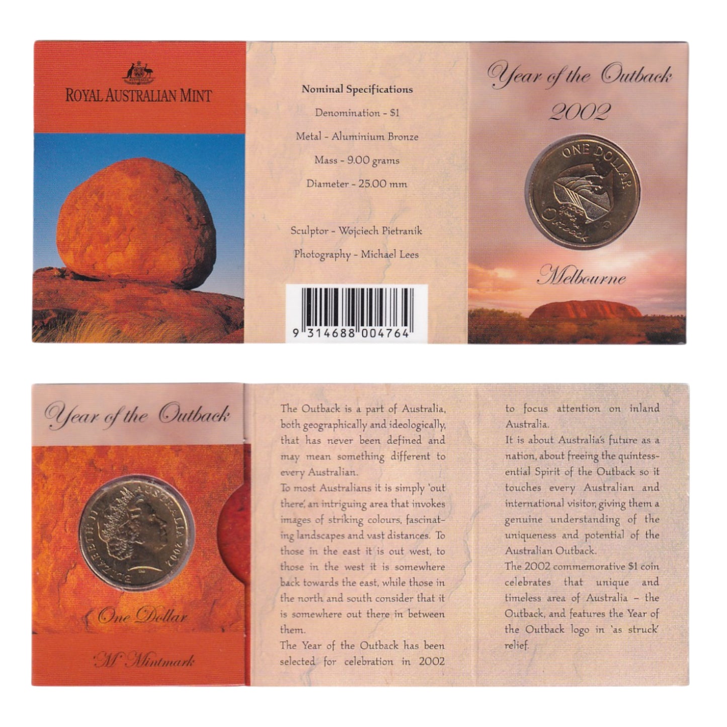 2002 $1 Coin - Year of the Outback - Multiple Mintmarks Available