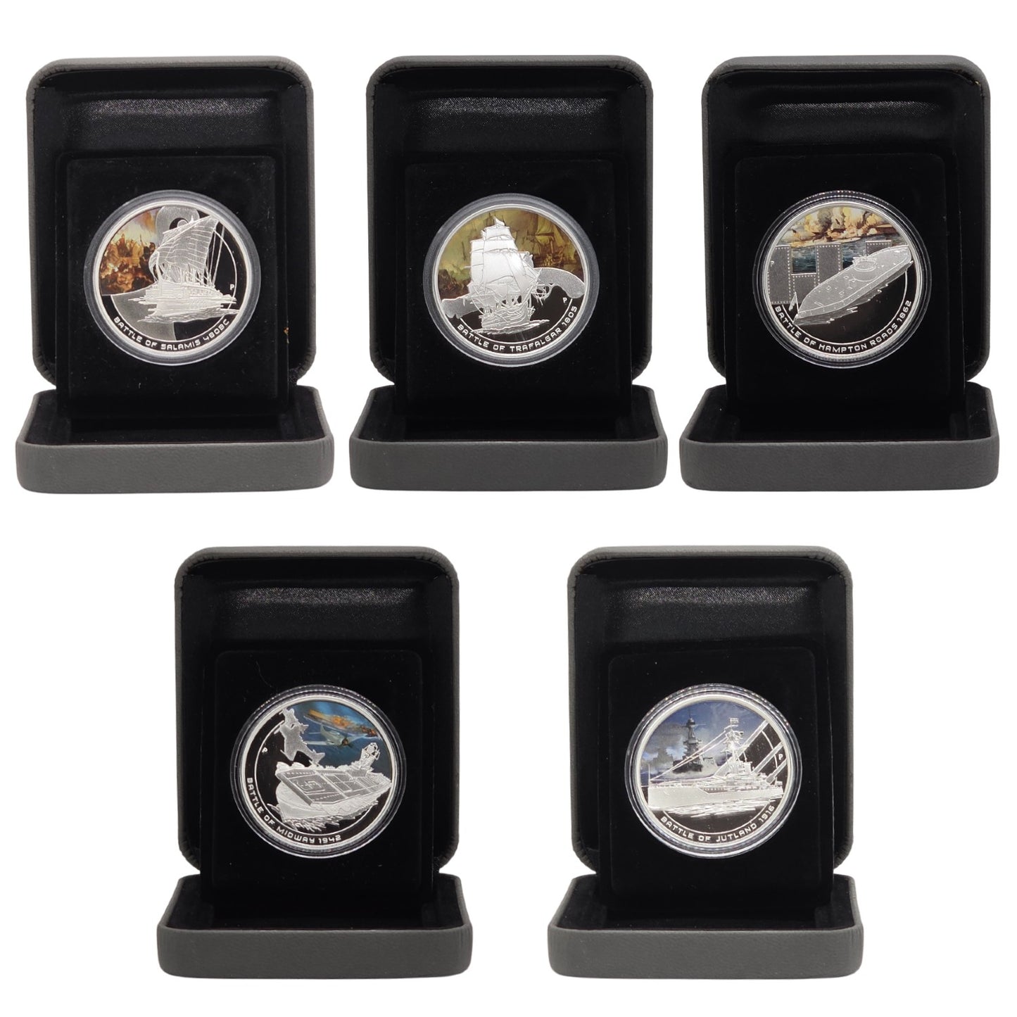 2010/11 Perth Mint - Famous Naval Battles - 5-Coin Silver Proof Set