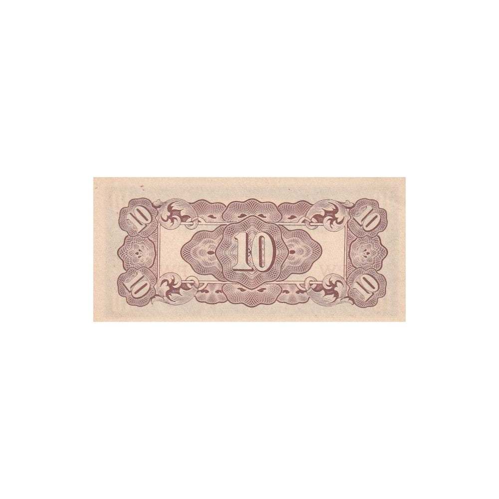 1942 Philippines Banknote - Japanese Occupation - 10 Centavos - p104b